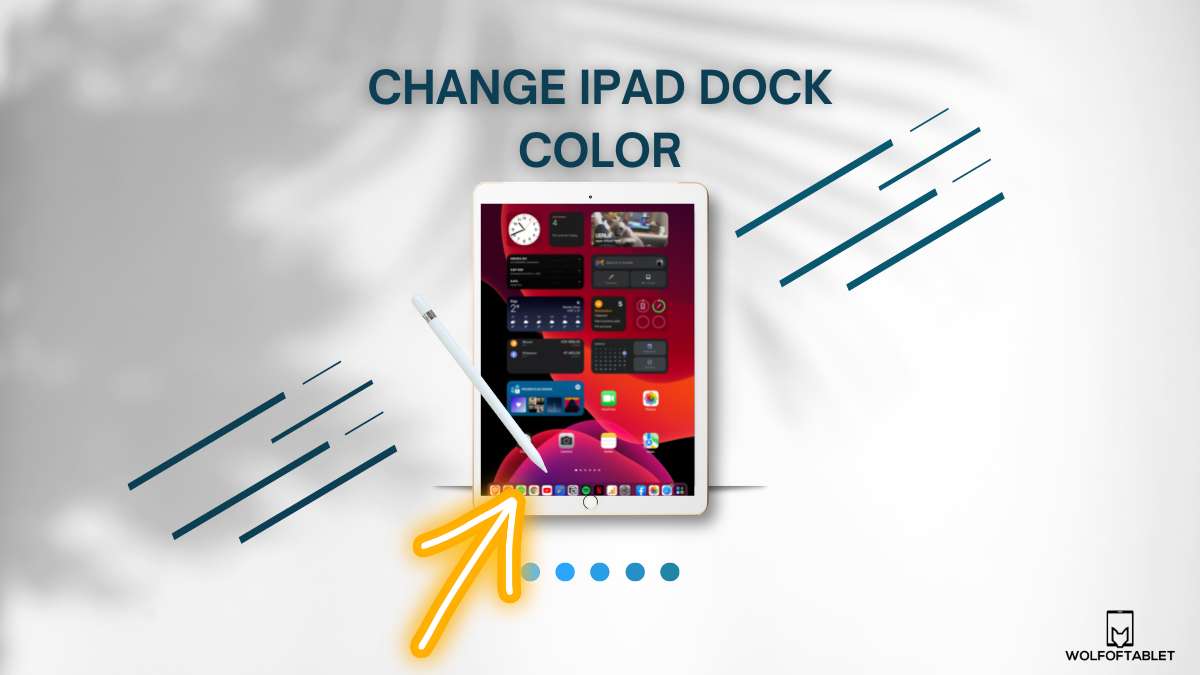 how to change dock color on ipad and iphone