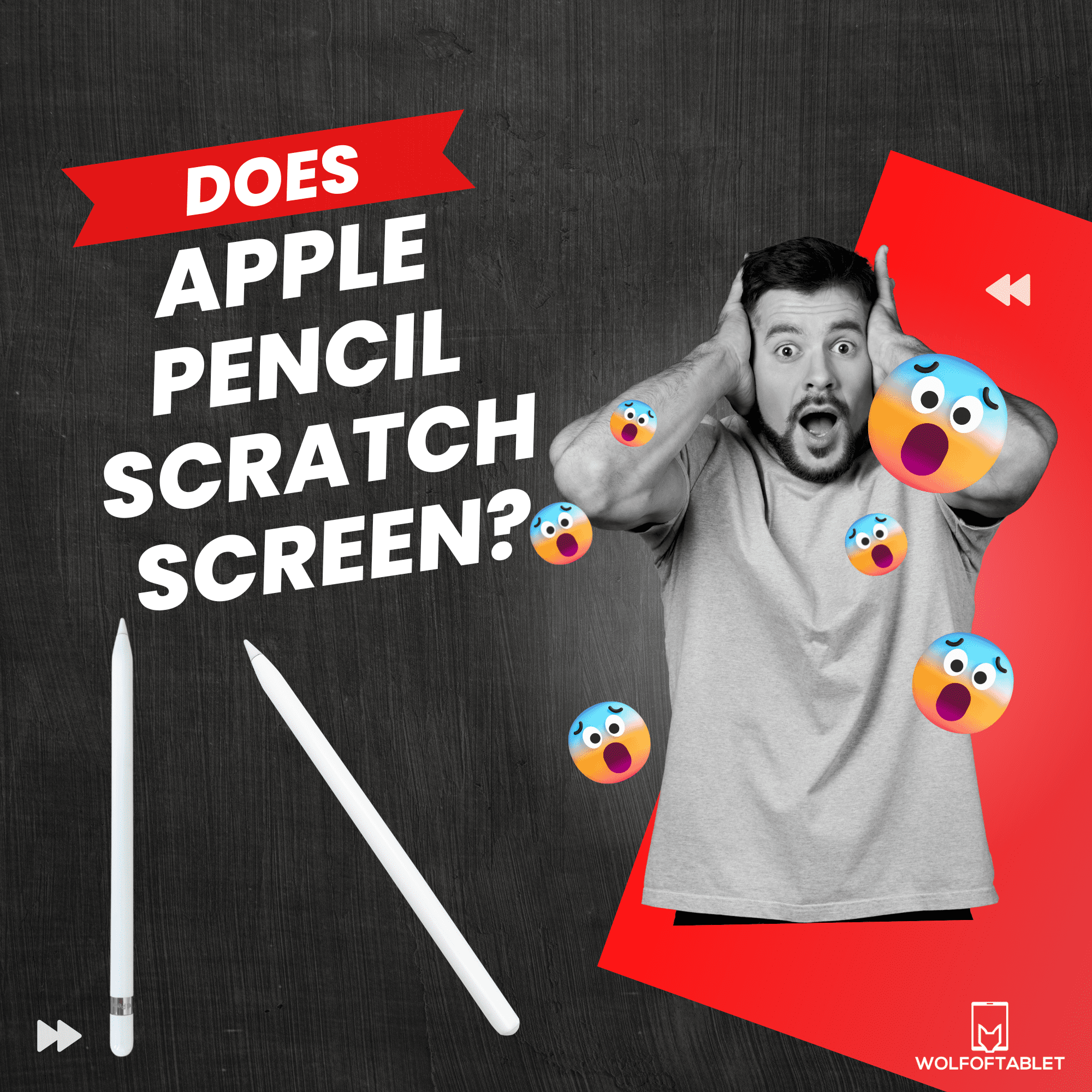 does apple pencil scratch screen - answered