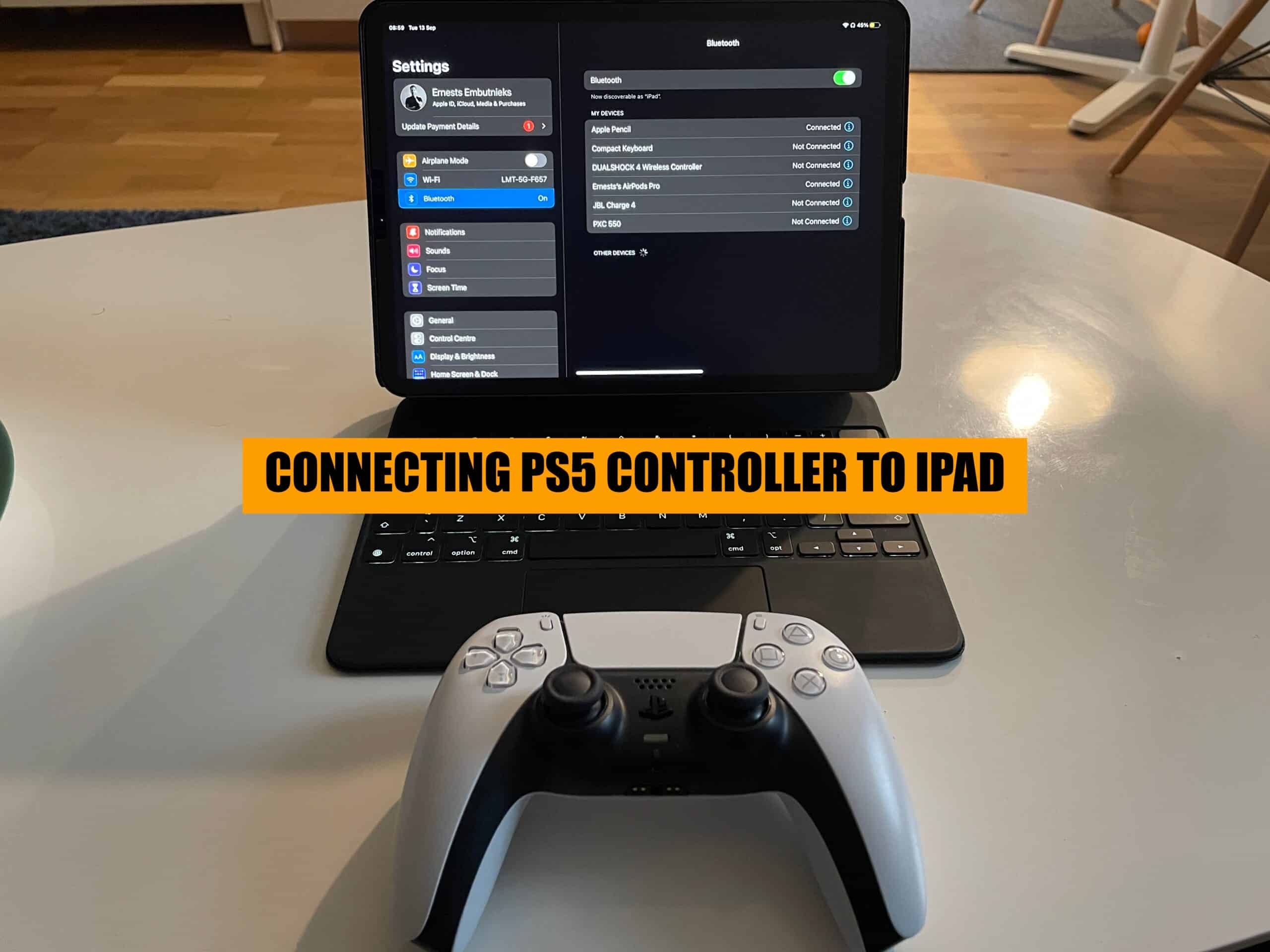 step by step guide how to connect ps5 controller to ipad