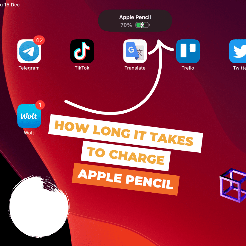 how long it takes to charge apple pencil from 0 to 100