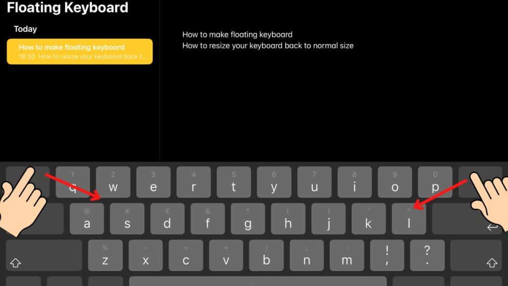 how to make your keyboard small on ipad(make floating keyboard on ipad)