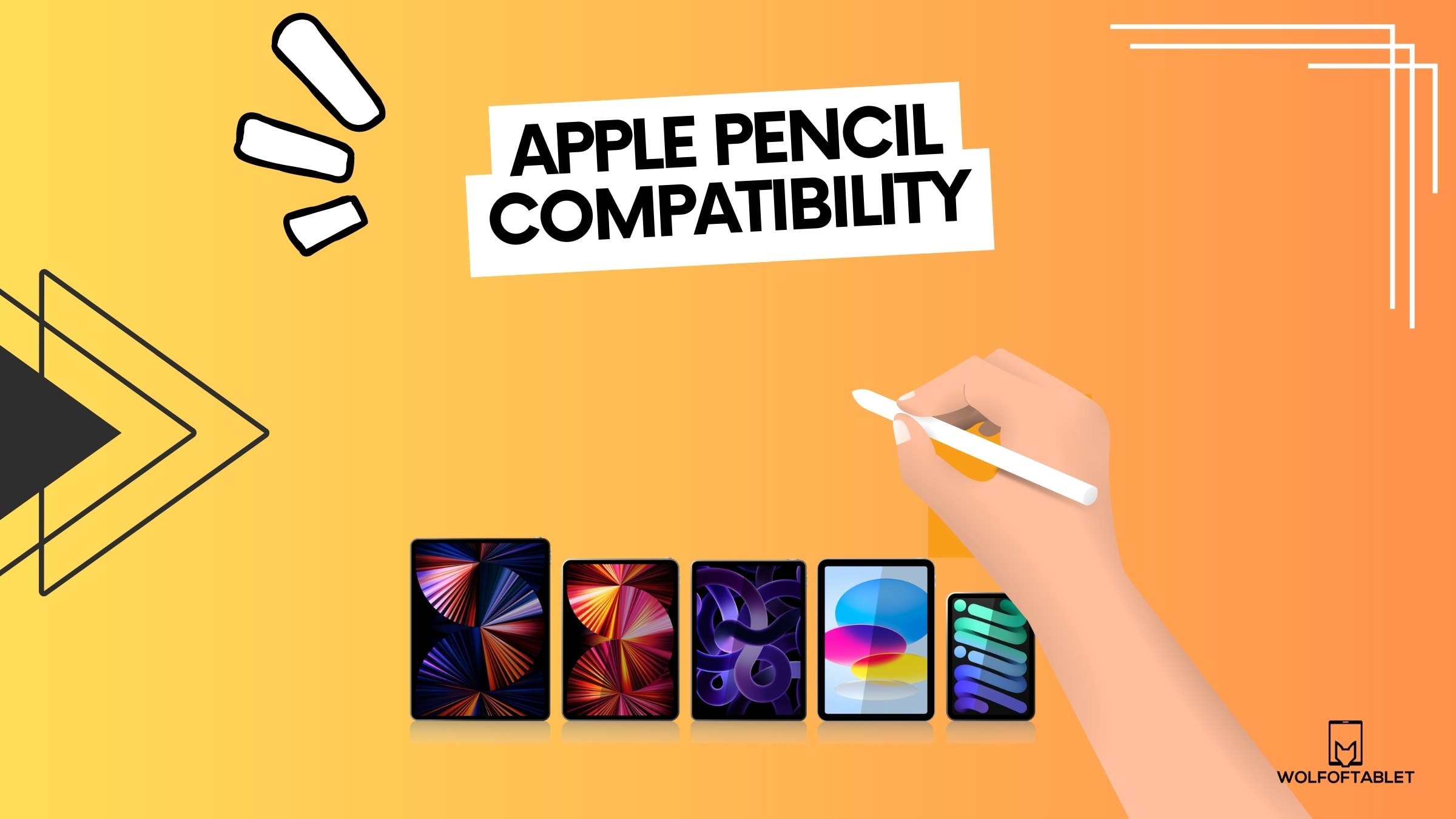 apple pencil compatibility - for 1st gen pencil and 2nd gen pencil - helpful table