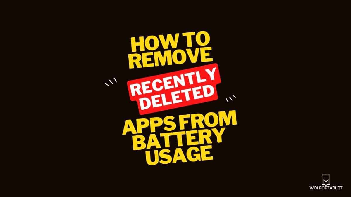 How to Remove Recently Deleted Apps from Battery Usage iphone and ipad guide