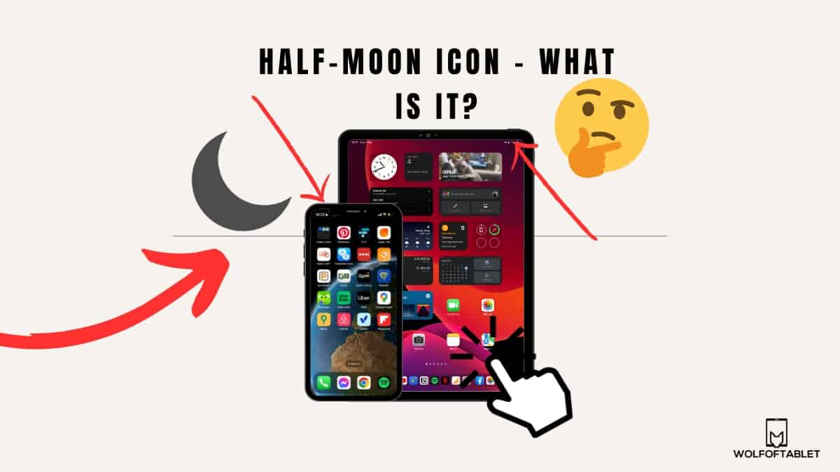 half moon icon on ipad and iphone - what is it - explained
