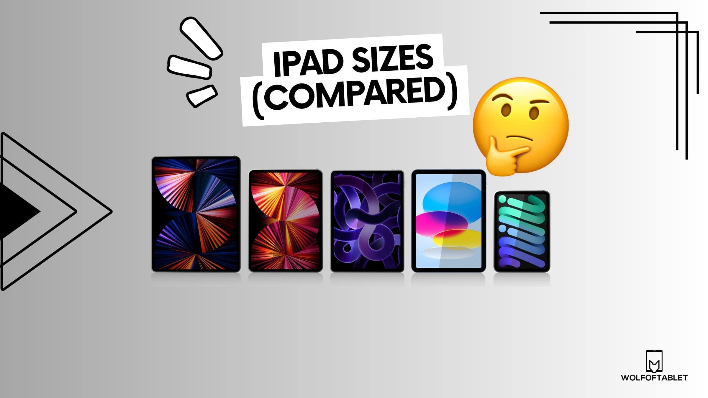 ipad sizes and dimensions