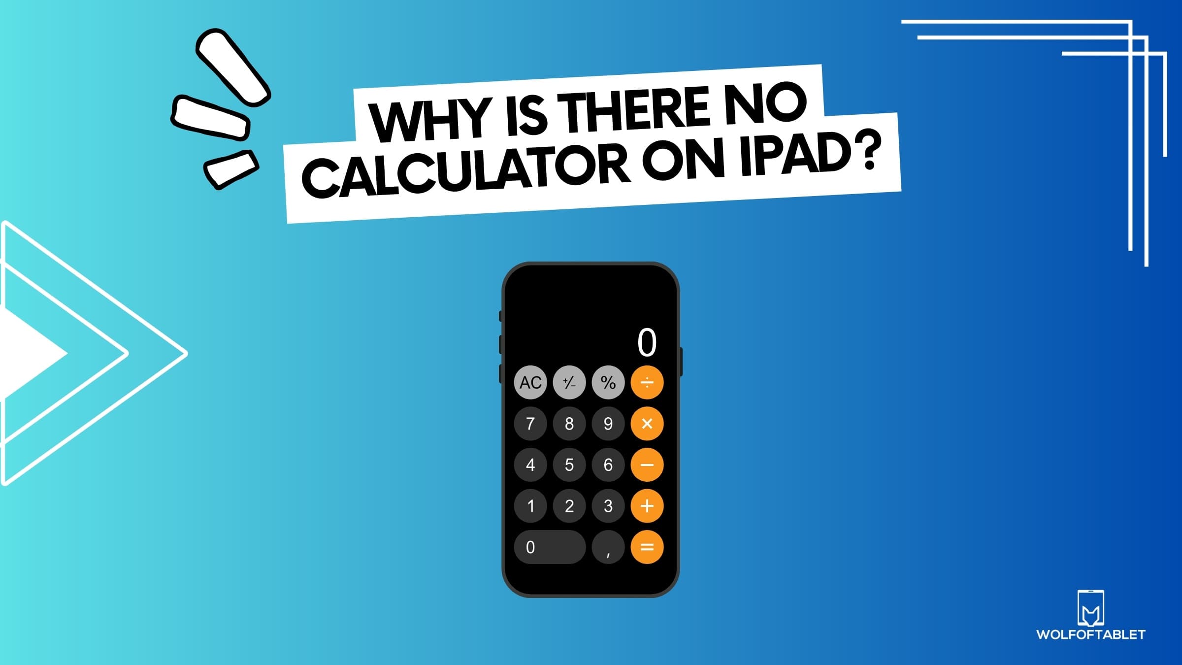 find out why there is no calculator app pn ipad and what are the top 3 alternatives