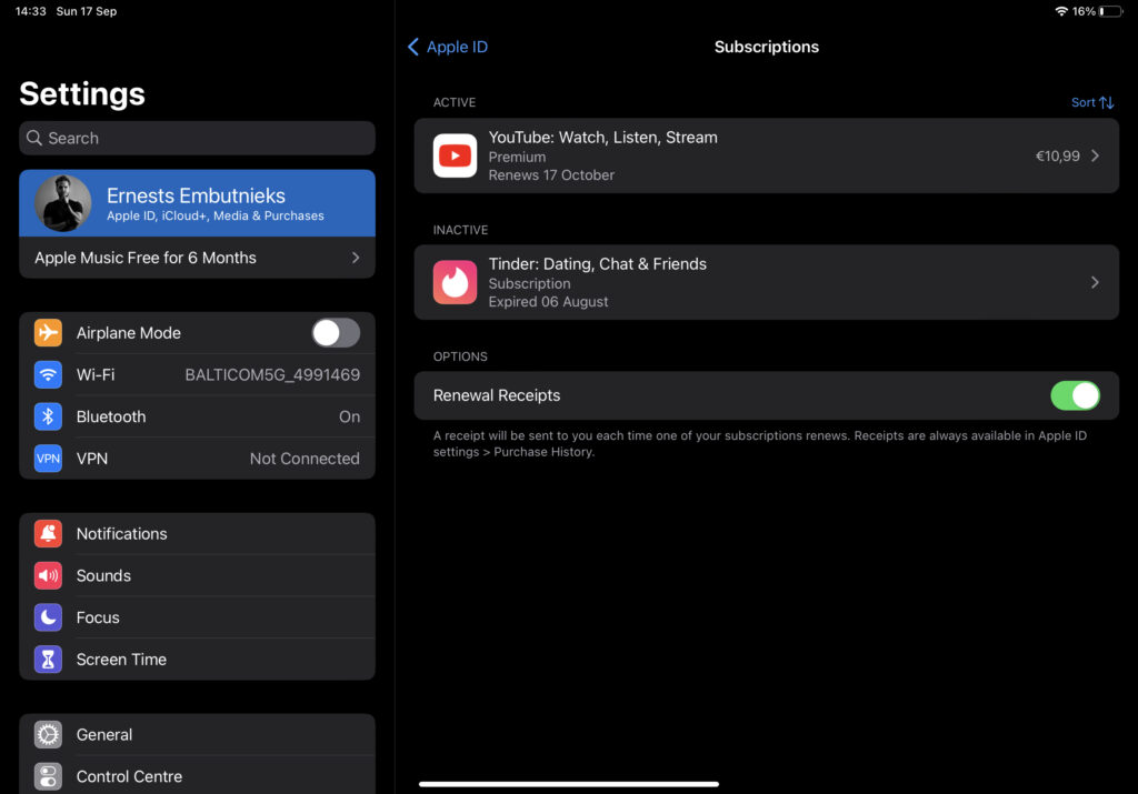 how to cancel youtube premium on ipad and iphone