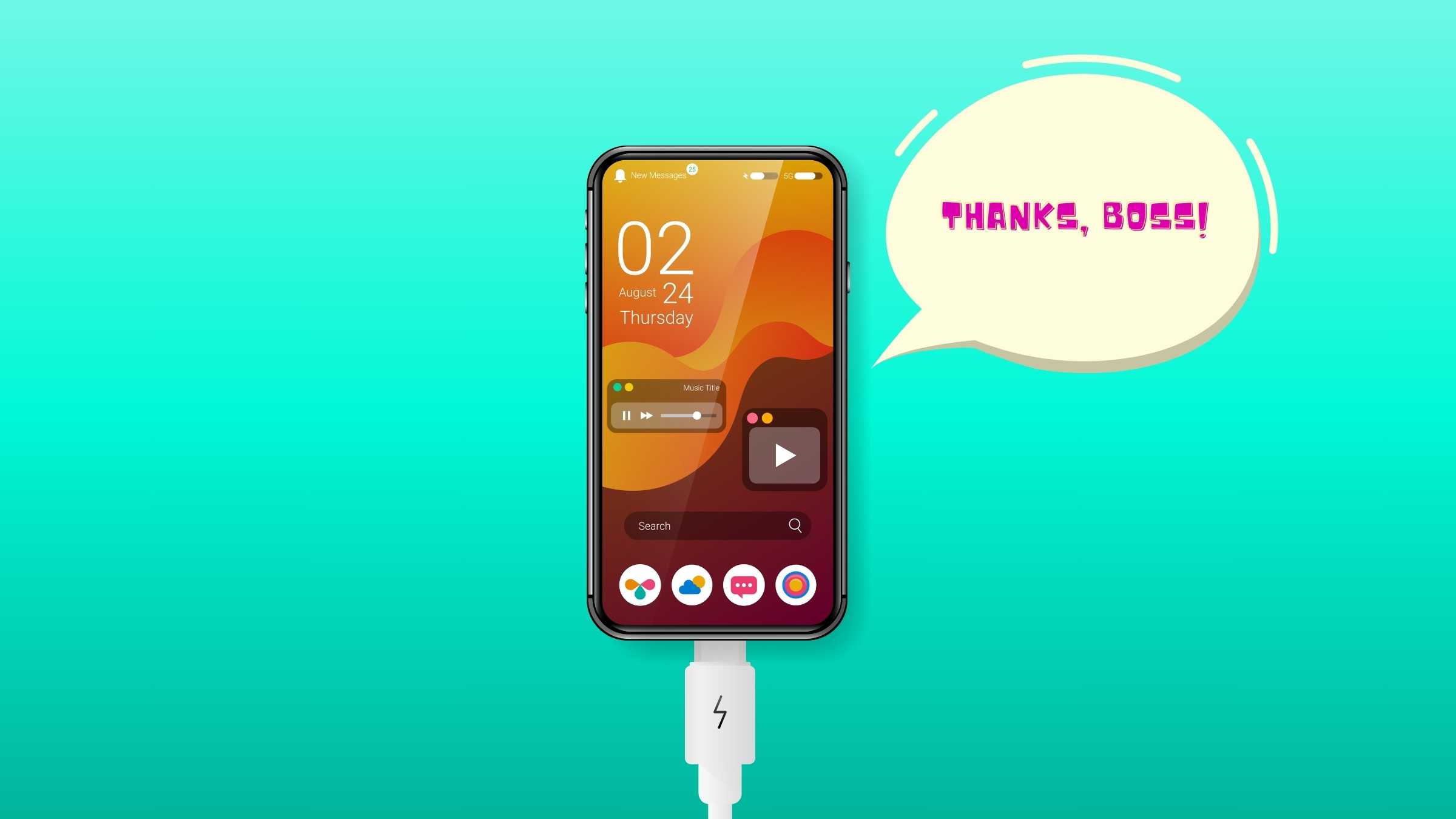 make your iphone speak when you charge it