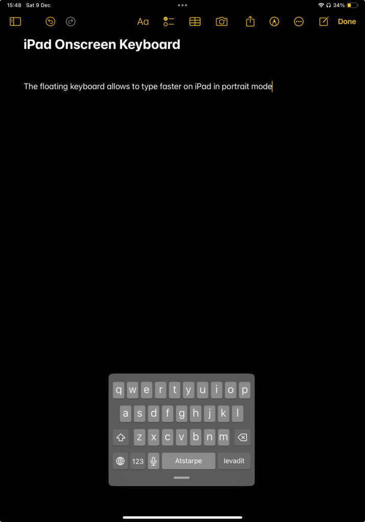ipad small keyboard