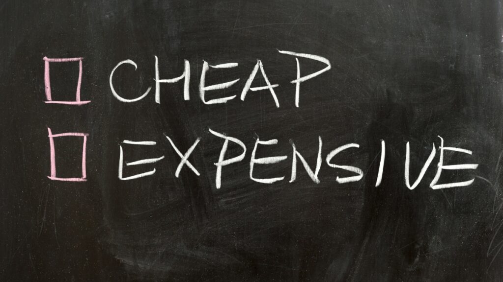 cheap vs expensive