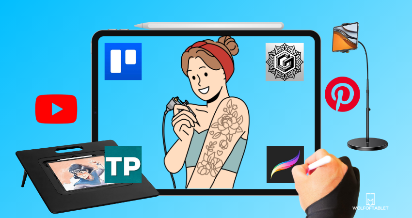 iPad apps and accessories for tattoo artists