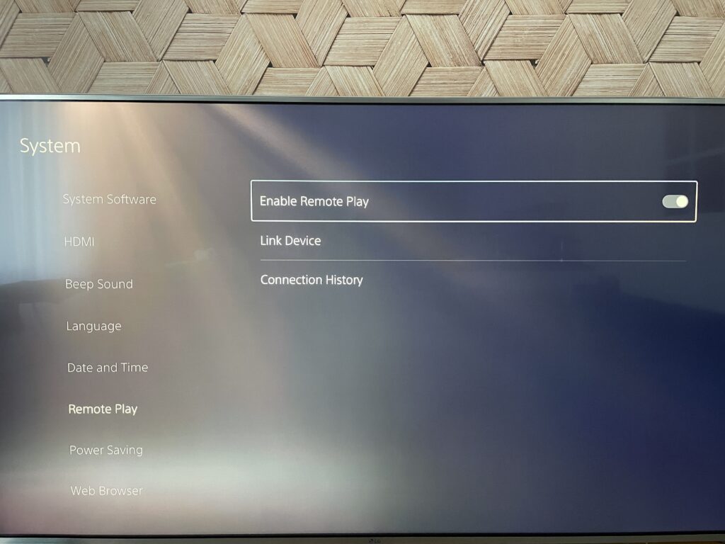 enable remote play on playstation 5